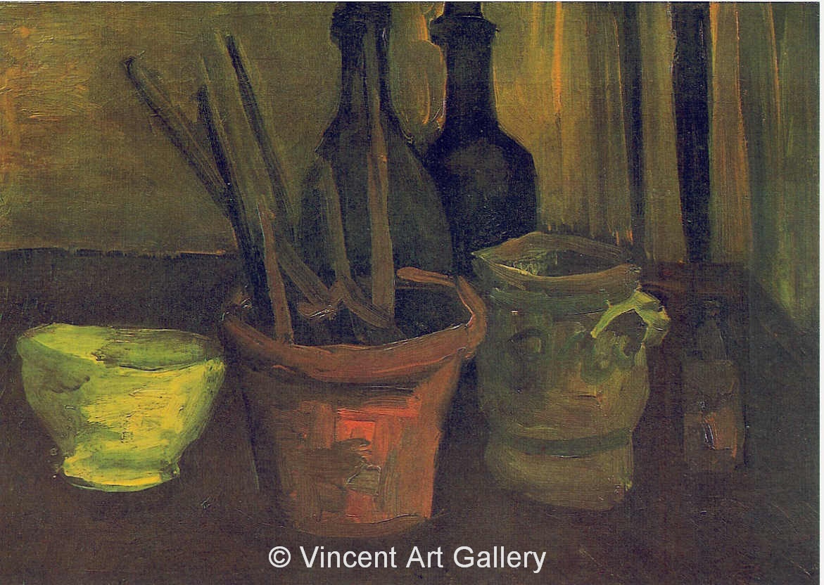 JH 540 - Still Life with Paintbrushes in a Pot